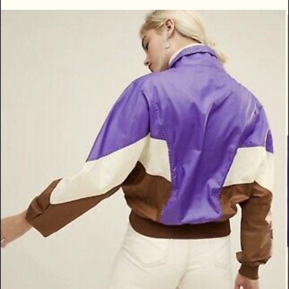 Stradivarius Colorblock Windbreaker 90sRetro Jackt - Picture 3 of 4